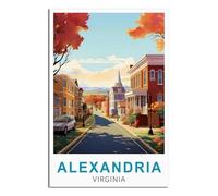 Puzzle pour Adultes 200 pièces, Alexandrie, Virginie, Décoration intérieure, Cadeau d'anniversaire, Jouet pour Hommes, Femmes, Seniors, 35 x 25 cm