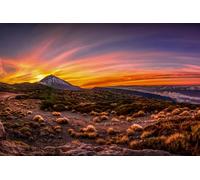 Puzzle pour Adultes 200 pièces Coucher de Soleil Tenerife Îles Canaries Espagne 35x25CM