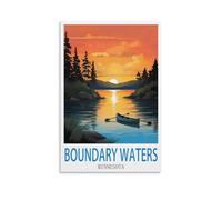 Puzzle pour Adultes 200 pièces - Paysages des Eaux Frontières du Minnesota - Puzzle en Papier de 200 pièces - Jeu éducatif pour Adultes et Enfants - Jeu de détente Familial - 35 x 25 cm