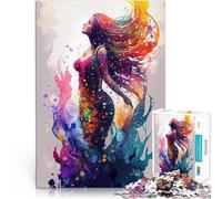 Puzzle pour Adultes 2000 pièces Aquarelles de sirènes Jeux éducatifs Décoration d'intérieur Jeu de défi Unique 70x100cm