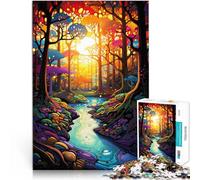 Puzzle pour Adultes 2000 pièces Art psychédélique Jeu Familial Anti-Stress Défi Difficile Cadeaux du Père Noël Secret 70x100cm