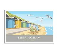 Puzzle pour Adultes 2000 pièces, Cabanes de Plage de la côte Nord du Norfolk, Jeu éducatif idéal pour se détendre et décorer Un Mur, 100 x 70 cm