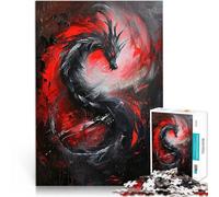 Puzzle pour Adultes 2000 pièces La Danse du Dragon Entraînez Votre Cerveau et Vos Mains avec Affiche et Feuille de Questions correspondantes 70x100cm