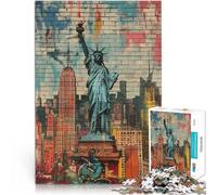Puzzle pour Adultes 2000 pièces La Ville de New York Séjour Anti-Stress pour Tuer Le Temps Cadeaux du Père Noël Secret 70x100cm