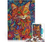 Puzzle pour Adultes 2000 pièces “Le Monde enchanteur des Chats” Fait de Papier，pour Les 14 Ans et Plus Jouets éducatifs et d'apprentissage Jeux familiaux Cadeau pour Les Anniversaires。Taille：70x100cm