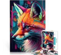 Puzzle pour Adultes 2000 pièces Le Renard Intelligent Défi Difficile pour soulager Le Stress Idées Cadeaux 70x100cm