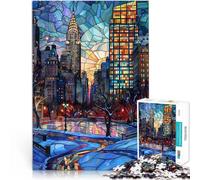 Puzzle pour Adultes 2000 pièces Lueur hivernale de New York pour Le Jeu éducatif Challenge Toy Une œuvre d'art 70x100cm