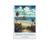 Puzzle pour Adultes 2000 pièces, Manhattan Beach, Californie, Puzzle en Papier de 2000 pièces, Jeu de décompression pour Adultes, 100 x 70 cm