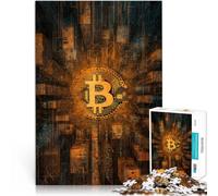Puzzle pour Adultes 2000 pièces Matrice Bitcoin Fait de Papier，Convient aux Personnes âgées de 14 Ans et Plus Jeu de défi Unique Améliorer l'amour Entre Les Couples。Taille：70x100cm/27.5x39.3pouce