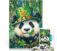 Puzzle pour Adultes 2000 pièces Panda de la Saint-Patrick pour Le Jeu éducatif Challenge Toy Idées Cadeaux 70x100cm