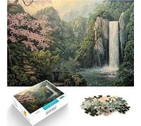 Puzzle pour Adultes 2000 pièces Paysage de Cascade Japonais Réduction du Stress intéressante Cadeau Amusant 70x100cm