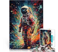 Puzzle pour Adultes 2000 pièces Peinture colorée Astronaute 2 Jouet éducatif intellectuel décompressant Œuvre d'art 70x100cm
