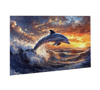 Puzzle pour Adultes 2000 Pièces Puzzle Animal Les Dauphins 70 x 99 cm Jeu éducatif Puzzles Défiants Jeu éducatif, Puzzles Femmes, Cadeaux Hommes Décoration Maison Activité Familiale Parfaite K0F-438