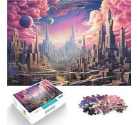 Puzzle pour Adultes 2000 pièces Trippy City - Merveilles urbaines surréalistes Casse-tête pour Une œuvre d'art 70x100cm