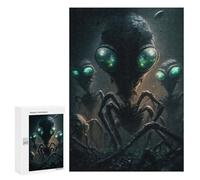 Puzzle Pour Adultes 300 PCS Alien Invasion The Arrival Puzzle Pour Adultes Jouets Anti-stress Améliore La Mémoire Cadeaux D'anniversaire Et Unique 300 PCS