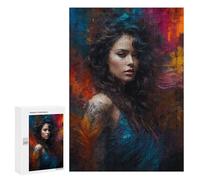 Puzzle pour Adultes 300 PCS Beautiful Abstract Woman Puzzles pour Adolescents Jeu Manuel Décoration Intérieure Jeu Stimulant Cadeaux 300 PCS