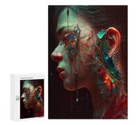 Puzzle pour Adultes 300 PCS Broken Elegance A Digital Artwork Puzzles pour Adolescents Jeu Manuel Décoration Intérieure Jeu Stimulant Cadeaux 300 PCS