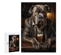 Puzzle pour Adultes 300 PCS Cane Corso in The Pub Puzzle pour Adultes, Jeu De Réflexion, Décoration Murale, Idéal comme Cadeau 300 PCS