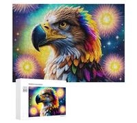 Puzzle pour Adultes 300 PCS Colorful Eagle Fantasy Artwork Puzzles pour Adultes Jeux Relaxants Améliore La Mémoire Difficile Et Stimulant 300 PCS