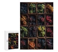 Puzzle pour Adultes 300 PCS Colorful Grapes Variety Pack Puzzle pour Adultes, Jeu Manuel, Décoration Murale, Cadeau d'anniversaire Et Cadeau Unique 300 PCS