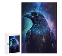 Puzzle pour Adultes 300 PCS Cosmic Raven Art Print-7 Jeux De Puzzle Relaxants Décoration Parfaite Cadeaux Uniques pour Anniversaire Et Noël 300 PCS