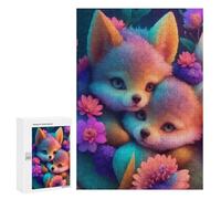 Puzzle pour Adultes 300 PCS Cute Wolf Cubs Puzzles pour Adolescents Jeu Manuel Décoration Intérieure Jeu Stimulant Cadeaux 300 PCS
