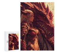 Puzzle pour Adultes 300 PCS Dragon Armor Fantasy Artwork Puzzles pour Adolescents Découpe De Précision pour Anniversaire, Noël Jouet Jeu Intellectuel 300 PCS