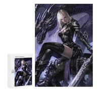 Puzzle pour Adultes 300 PCS Dragon Armor Fantasy Warrior -1 Puzzles pour Adolescents Découpe De Précision pour Anniversaire, Noël Jouet Jeu Intellectuel 300 PCS