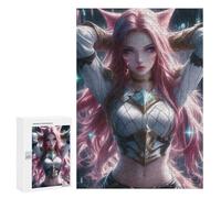Puzzle pour Adultes 300 PCS Elegant Pink Warrior Jeux De Puzzle Relaxants Décoration Parfaite Cadeaux Uniques pour Anniversaire Et Noël 300 PCS