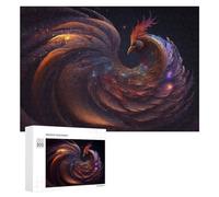 Puzzle pour Adultes 300 PCS Enchanted Phoenix Cosmic Dance Puzzle pour Adultes, Jeu De Réflexion, Cadeau pour Femmes, Activités Amusantes À La Maison, 300 PCS