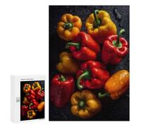 Puzzle pour Adultes 300 PCS Fresh Bell Peppers Variety Pack Puzzle pour Adultes, Jeu Manuel, Décoration Murale, Cadeau d'anniversaire Et Cadeau Unique 300 PCS