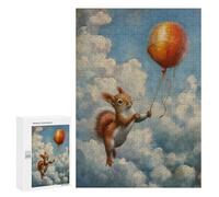 Puzzle pour Adultes 300 PCS Funny Squirrel Balloon Jeux De Puzzle Relaxants Décoration Parfaite Cadeaux Uniques pour Anniversaire Et Noël 300 PCS