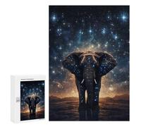 Puzzle Pour Adultes 300 PCS Galactic Elephant Majesté -5 Puzzle Pour Jeux Détente Analyse Et Logique Cadeaux De Noël Et Anniversaire 300 PCS