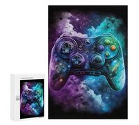 Puzzle pour Adultes 300 PCS Galactic Gaming Controller Art Print Puzzle pour Adultes, Jeu Manuel, Décoration Murale, Cadeau d'anniversaire Et Cadeau Unique 300 PCS