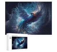 Puzzle pour Adultes 300 PCS Galactic Phoenix Cosmic Artwork -1 Puzzle pour Adultes, Jeu De Réflexion, Cadeau pour Femmes, Activités Amusantes À La Maison, 300 PCS