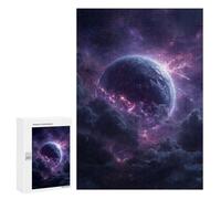 Puzzle pour Adultes 300 PCS Galactic Storms Cosmic Energy Unleashed Puzzles pour Adultes Course De Vitesse Manuelle Activité Parent-Enfant, pour Toute La Famille 300 PCS