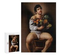 Puzzle pour Adultes 300 PCS Immortal Fruit - Man with Fruit Basket Puzzle Casse-tête Amusant Et Humoristique, Idéal comme Cadeau 300 PCS