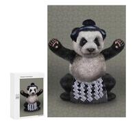 Puzzle pour Adultes 300 PCS Japanese Sumo Giant Panda Puzzles pour Adolescents Jeux De Société Difficile Difficile Est Idéal comme Cadeau 300 PCS