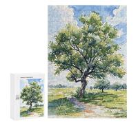 Puzzle pour Adultes 300 PCS Lone Summer Tree Puzzles pour Adolescents Jeux Relaxants Cadeaux pour Femmes Cadeaux Uniques pour Anniversaire Et Noël 300 PCS