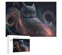 Puzzle pour Adultes 300 PCS Magical Celestial Owl Artwork Puzzle pour Adultes, Jeu De Réflexion, Cadeau pour Femmes, Activités Amusantes À La Maison, 300 PCS