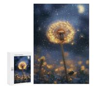 Puzzle pour Adultes 300 PCS Magical Dandelion Night Sky -1 Puzzles pour Adolescents Découpe De Précision pour Anniversaire, Noël Jouet Jeu Intellectuel 300 PCS