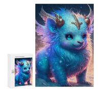 Puzzle pour Adultes 300 PCS Magical Fantasy Creature Art Print -4 Puzzles pour Adultes Course De Vitesse Manuelle Activité Parent-Enfant, pour Toute La Famille 300 PCS