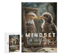 Puzzle pour Adultes 300 PCS Mindset is Everything Puzzle pour Adultes Jeux Relaxants pour S'amuser en Famille Jeu Stimulant Cadeaux 300 PCS