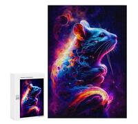 Puzzle pour Adultes 300 PCS Mouse Puzzle Décoratif Mural Amusant Et Humoristique pour Une Interaction Parent-Enfant 300 PCS