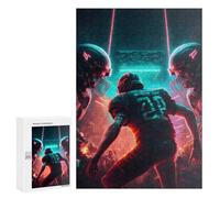 Puzzle pour Adultes 300 PCS Neon Gridiron Dreams Casse-tête pour Adolescents, Jeu De Réflexion, Course De Vitesse, Cadeaux d'anniversaire Et Originaux 300 PCS