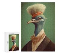 Puzzle pour Adultes 300 PCS Ostrich Magical Realm Puzzles pour Adolescents Jeu Manuel Décoration Intérieure Jeu Stimulant Cadeaux 300 PCS