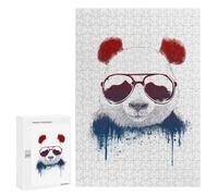Puzzle pour Adultes 300 PCS Panda Bear Watercolor Puzzles pour Adolescents Jeux De Société Difficile Difficile Est Idéal comme Cadeau 300 PCS