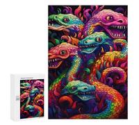Puzzle pour Adultes 300 PCS Rainbow Serpent Dance Casse-tête pour Adolescents, Jeu De Réflexion, Course De Vitesse, Cadeaux d'anniversaire Et Originaux 300 PCS