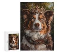 Puzzle pour Adultes 300 PCS Royal Dog Collar with Crown-1 Puzzles pour Adolescents Découpe De Précision pour Anniversaire, Noël Jouet Jeu Intellectuel 300 PCS