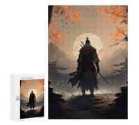 Puzzle pour Adultes 300 PCS Samurai Moonlit Journey -1 Puzzle Décoratif Mural Amusant Et Humoristique pour Une Interaction Parent-Enfant 300 PCS